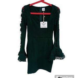 angel biba green dress Angel Biba Shannon Green Lace Dress Size 8 NWT